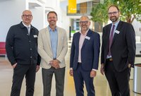Stefan Weitzel, Prof. Stefan Tews, Heinz-Werner Meurer und Fabian Schütz